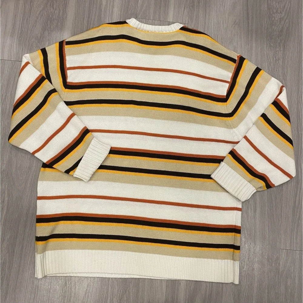 Vintage South Pole Sweater Mens 2XL XXL‎ Pullover Yellow Black Beige VTG